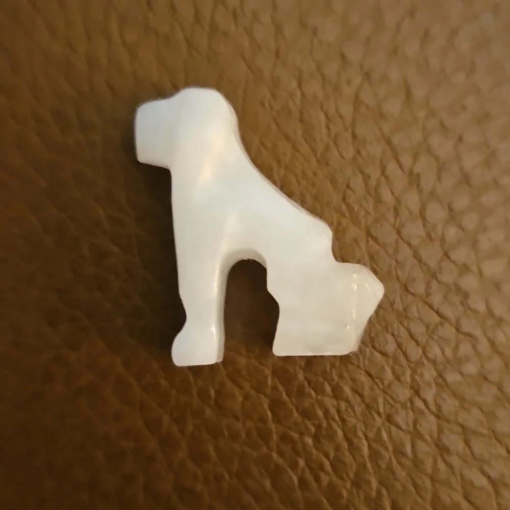 3/$30 Tiny Quartz Carved Dog Spirit Animal for Medicine Bag